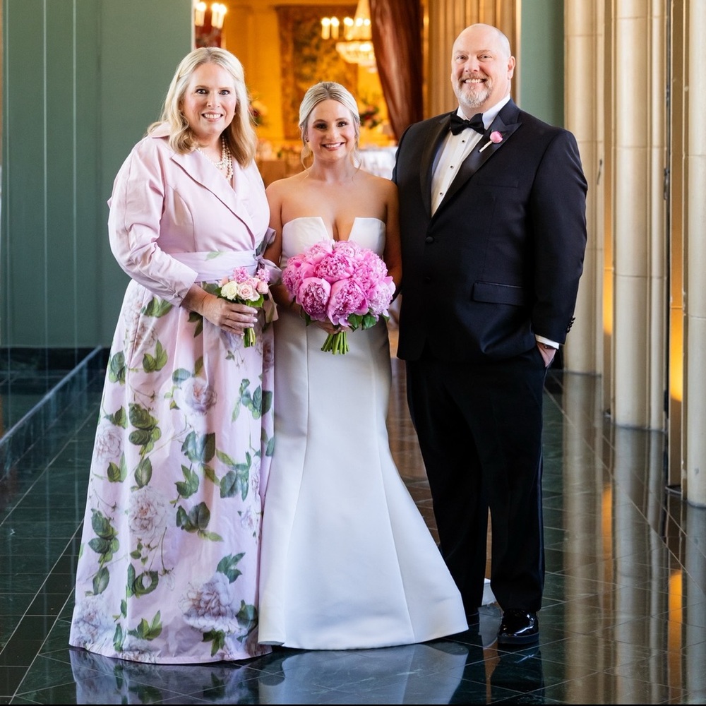 Teri Jon Pink Floral Maxi Dress - Picture 7 of 9